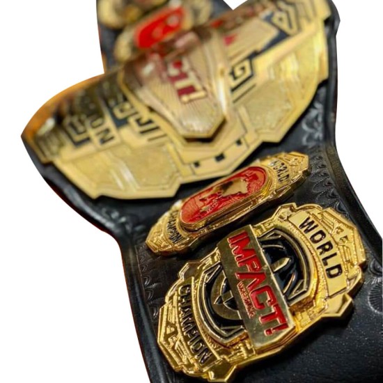 GOLD TNA IMPACT Wrestling Championship Replica Belt - Adult