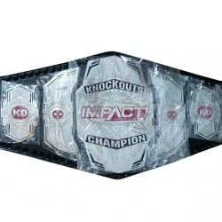 TNA Impact Knockout Wrestling Championship Title Belt - Zinc Color