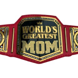 World Greatest Mom Gift Championship Belts - Brass Metal