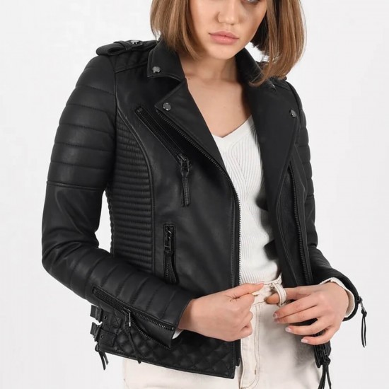 Nordstrom Style Leather Jacket for Women
