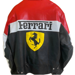 Ferrari Leather Motorcycle Jacket