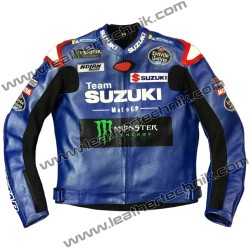 ALEX RINS Suzuki Leather Motorcycle Race Replica Jacket