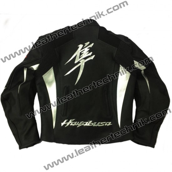 Suzuki Hayabusa Leather Biker Racing Jacket