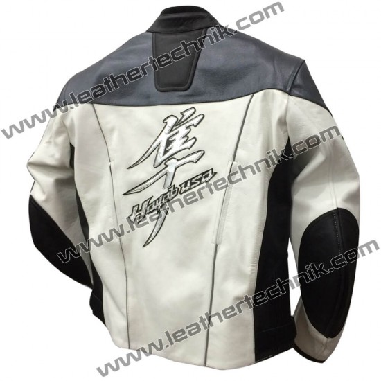 Suzuki Hayabusa GSXR Leather Motorcycle Jacket