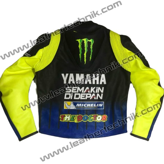 Yamaha VR46 Valentino Rossi Leather Motorcycle Jacket 