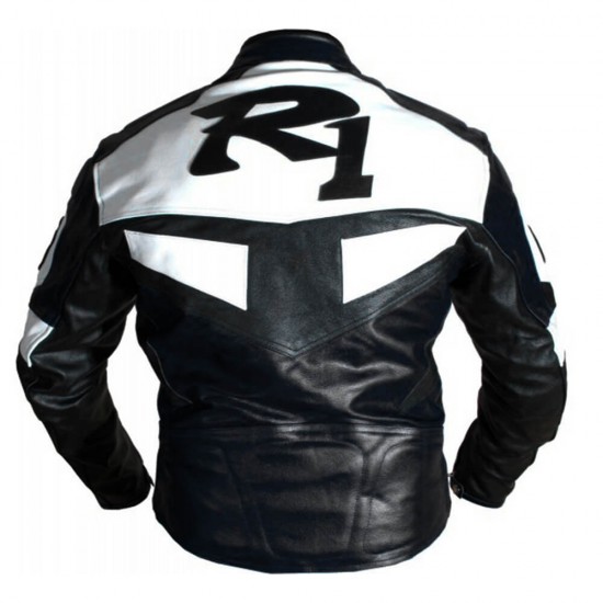 Yamaha R1 Leather Motorcycle Racing Jacket