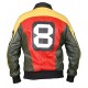 Seinfeld David Puddy’s 8 Ball Jacket - Michael Hoban 8 Bomber Real Leather Jacket