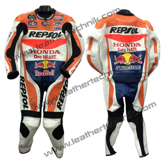Redbull Honda Repsol Leather Motorcycle Suit Marc Marquez Motogp