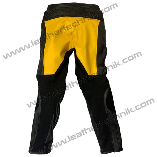 Yellow Suzuki Gsxr Leather Motorbike Racing Suit