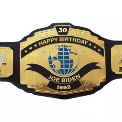 Customize Brass Metal Wrestling Championship Belt for Birthday Gift