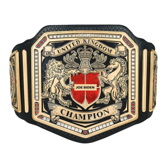Customize United Kingdom Wrestling Championship Belt - 4MM Brass Metal
