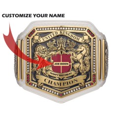 Customize United Kingdom Wrestling Championship Belt for Birthday Gift - 4MM Brass Metal