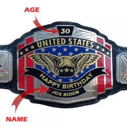 Custom United States Wrestling Championship Belt for Adult Birthday Gift