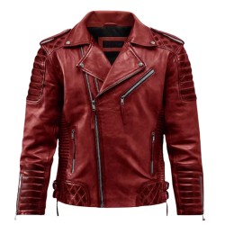 Milwaukee Leather Jacket Distressed Fashion Jacket for Men