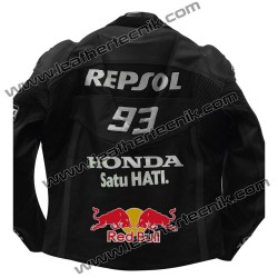 Redbull Honda Repsol Leather Motorcycle Racing Jacket