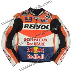 Marc Márquez Honda Redbull Leather Motorbike Racing Jacket