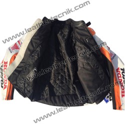 Honda Repsol Leather Motorcycle Racing Jacket