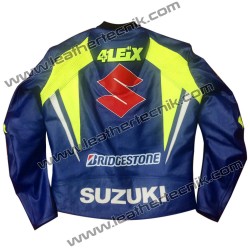 Alex Rins Suzuki Leather Motorcycle Jacket