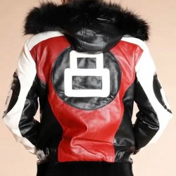 Seinfeld David Puddy’s 8 Ball RED Jacket - Michael Hoban 8 Bomber Real Leather Jacket