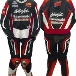 Kawasaki Ninja One Piece Leather Motorcycle Racing Suit