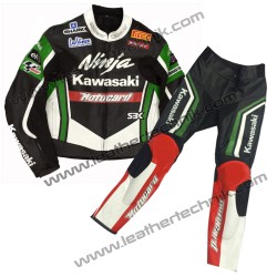 Kawasaki Ninja Leather Motorcycle Racing Suit